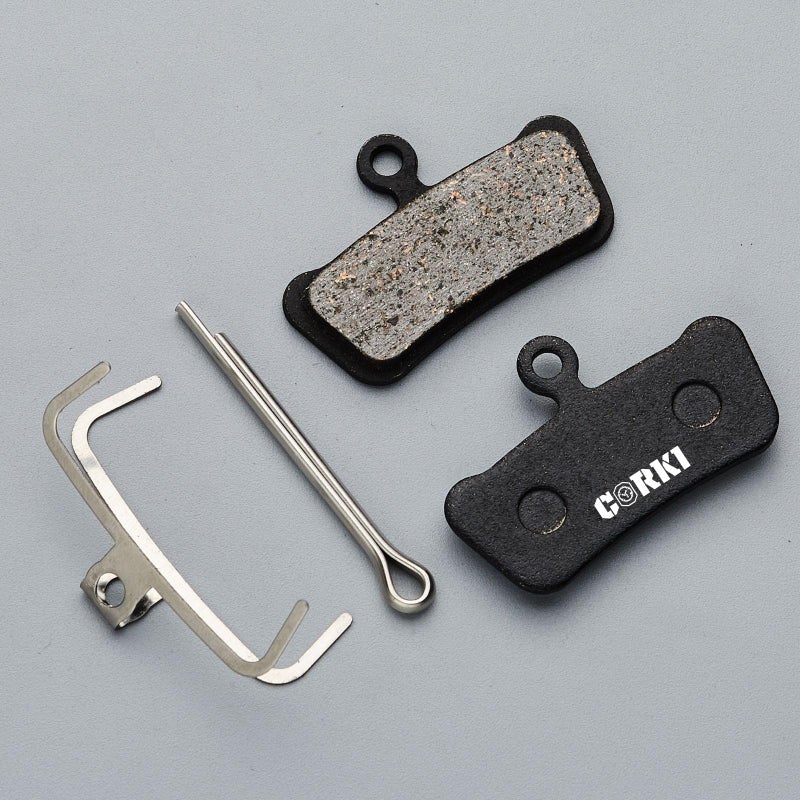corki 2 Pairs Semi-Metallic Bicycle Disc Brake Pads for Sram Guide RSC Avid XO Elixir 7 9 Trail 4 Piston MTB Disc Brakes - Image 3